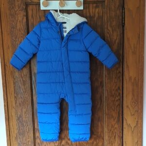 Primary Baby parka puffer suit with hood